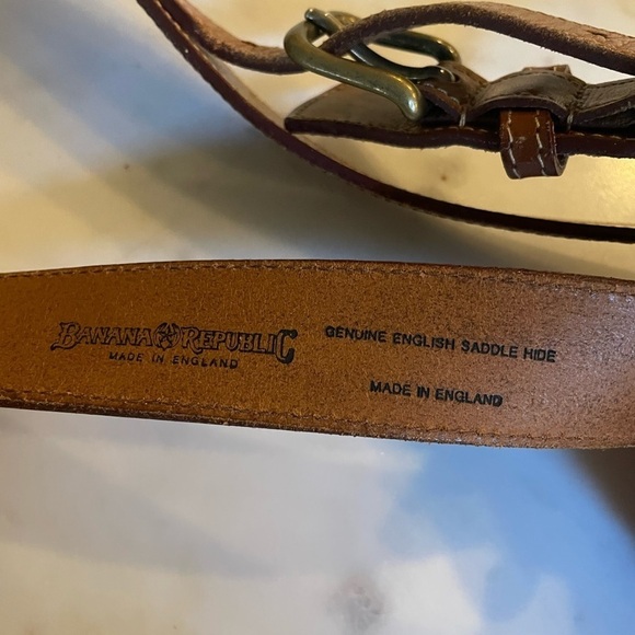 Vintage Banana Republic Brown Leather Men’s Belt - Picture 5 of 9